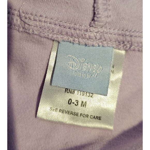 Disney Baby Purple Jacket 0-3M Winnie the Pooh Piglet Sweet Embroidered Preowned - Picture 5 of 7